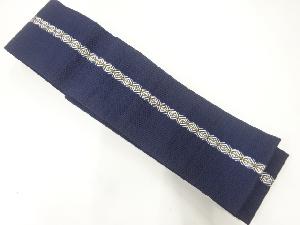 縞に抽象模様織出し男物角帯